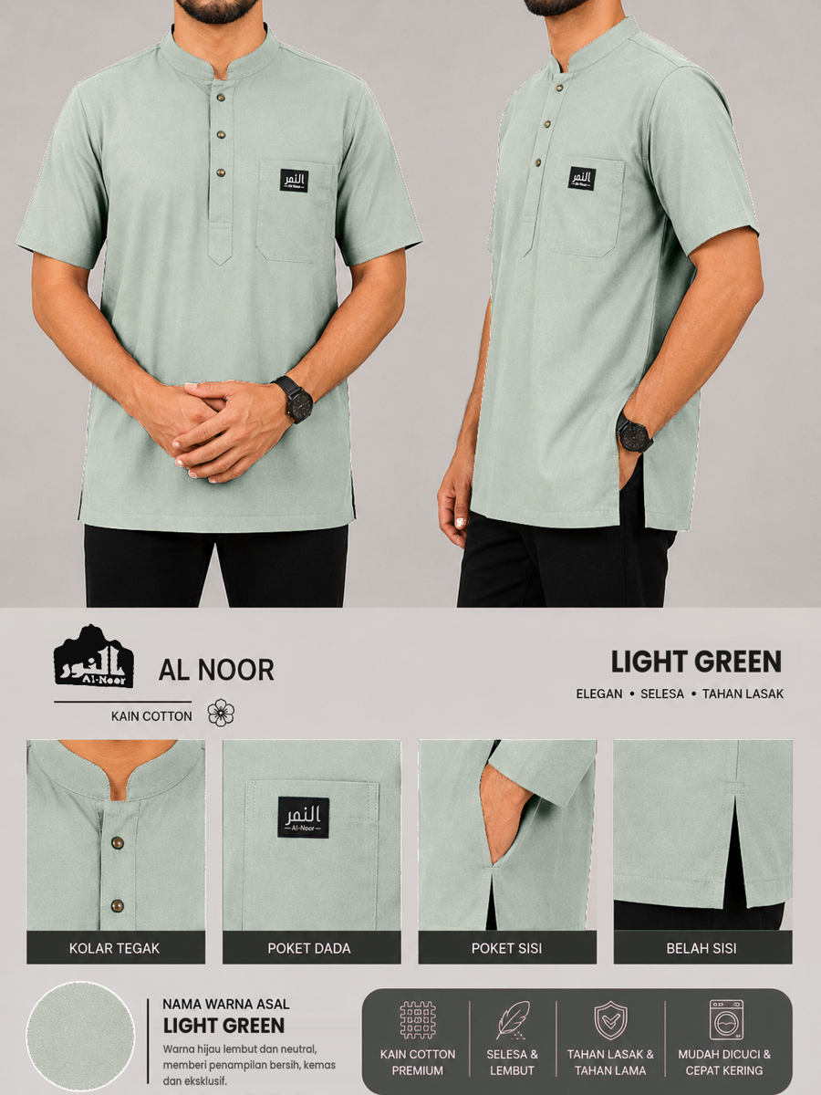 Haramain  Al Noor Kurta Kain Cotton  Clothing