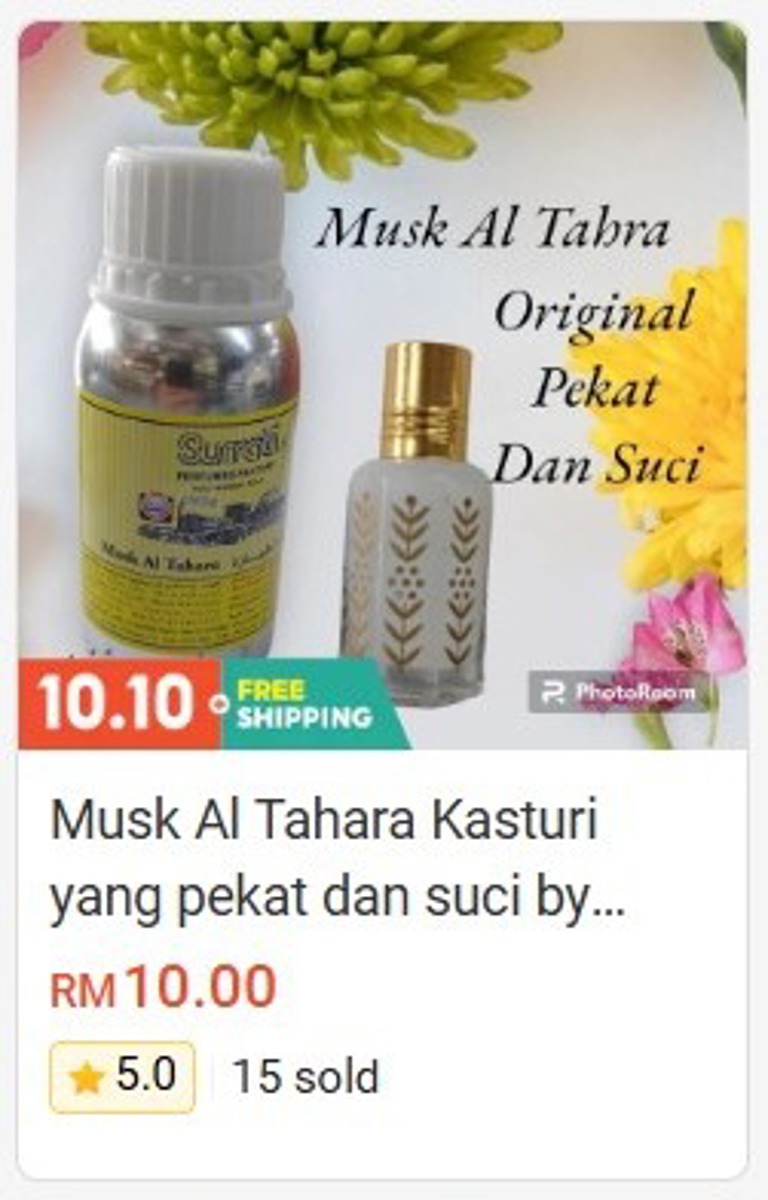 Musk Al Tahara Kasturi (Concentrated and Pure)