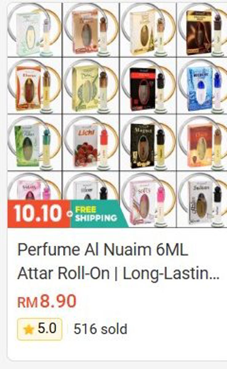 Al Nuaim 6ml Attar Roll-On Perfume Perfume & Attar