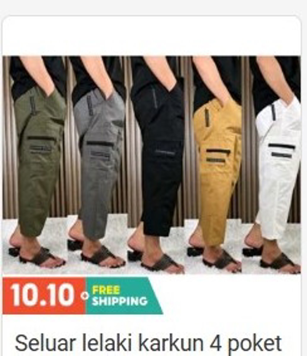 Seluar Lelaki Karkun 4 Pockets Thick Fabric At-Tijarah