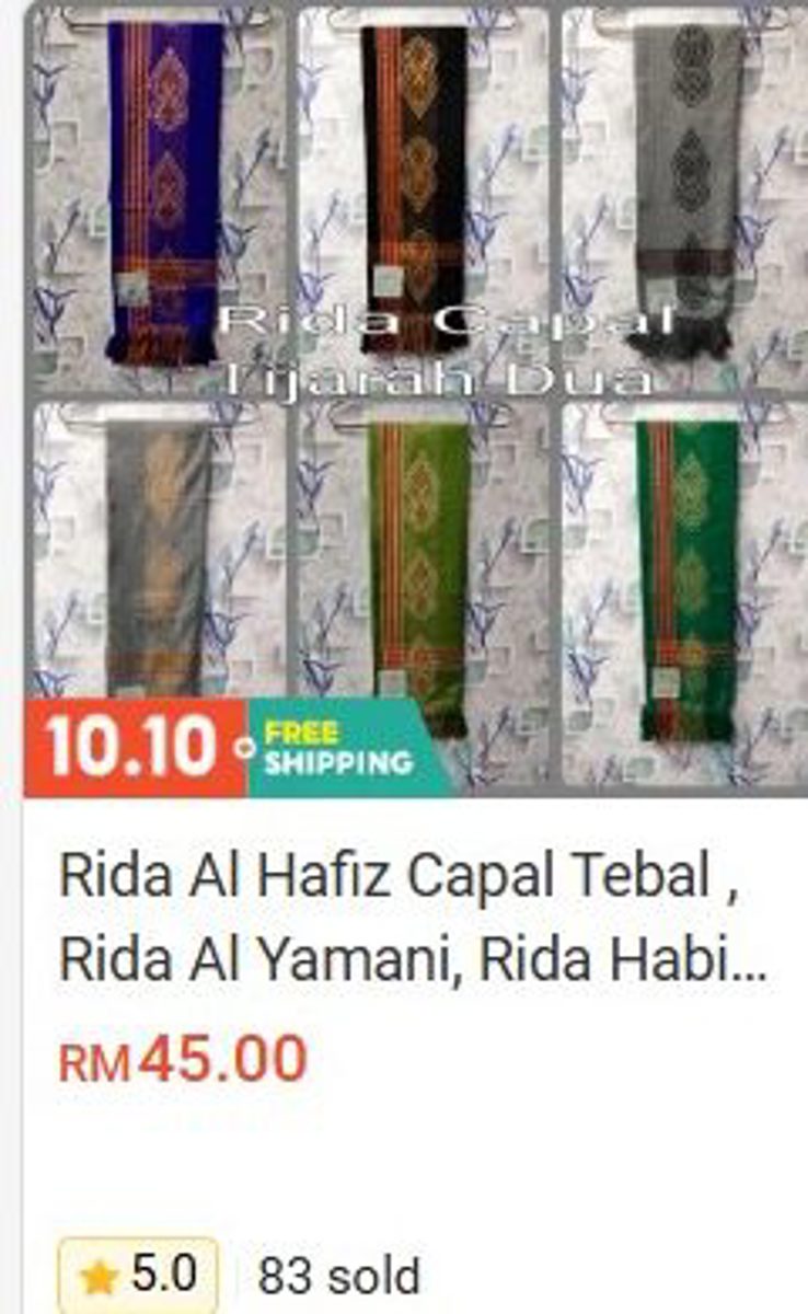 Rida Al Hafiz Capal Thick / Rida Al Yamani Rida & Shawl