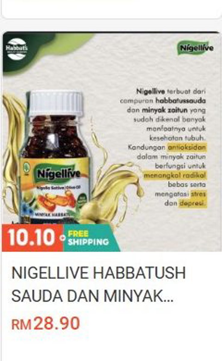 Nigellive Habbatush Sauda and Oil Herbal & Health