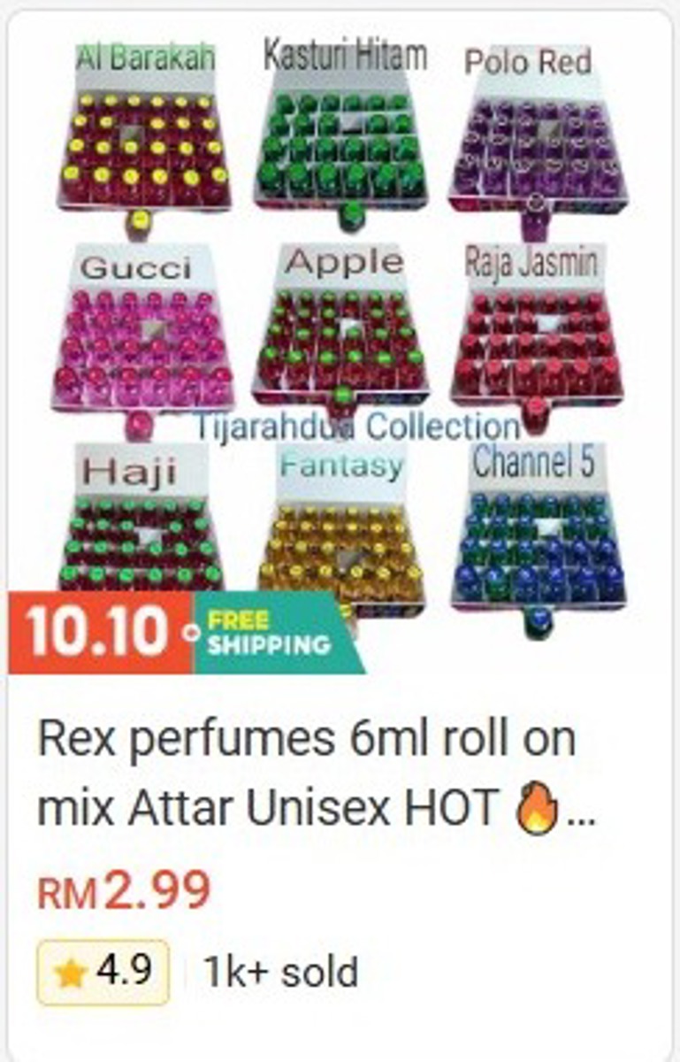Rex Perfumes 6ml Roll-On Mix Attar (Unisex)