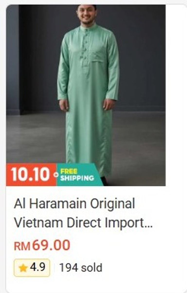 Al Haramain Jubah Original Vietnam (Direct Import)