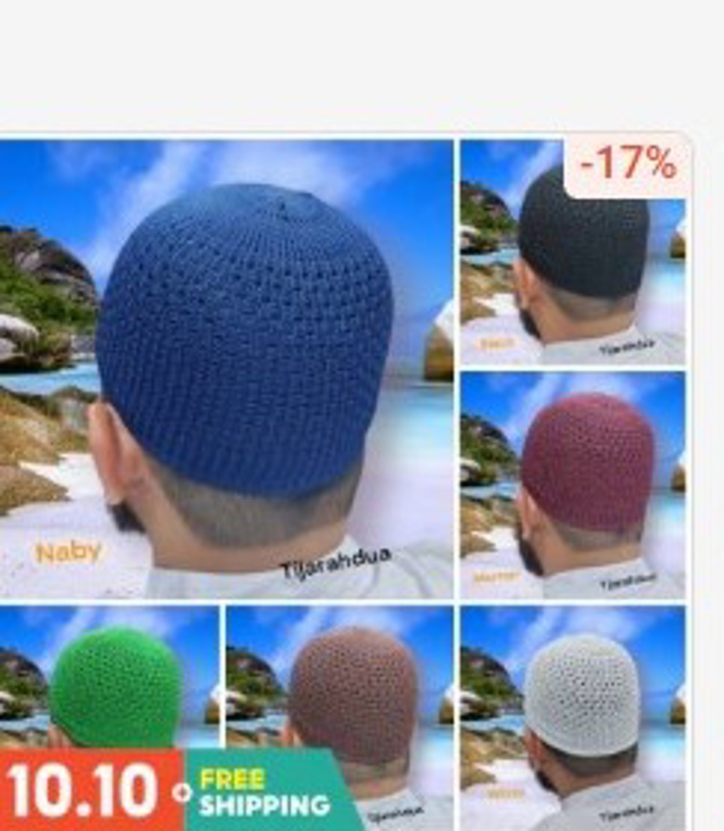Kopiah Kait Garut Free Size (Teen & Adult)