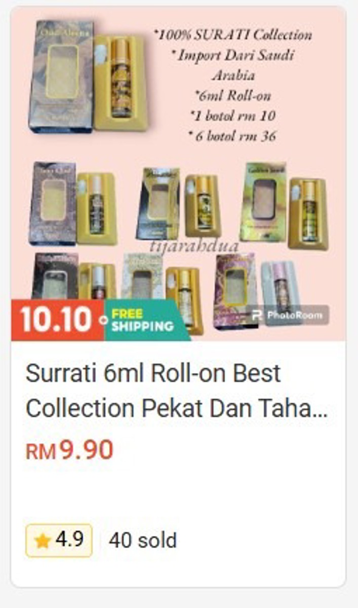 Surrati 6ml Roll-On Best Collection