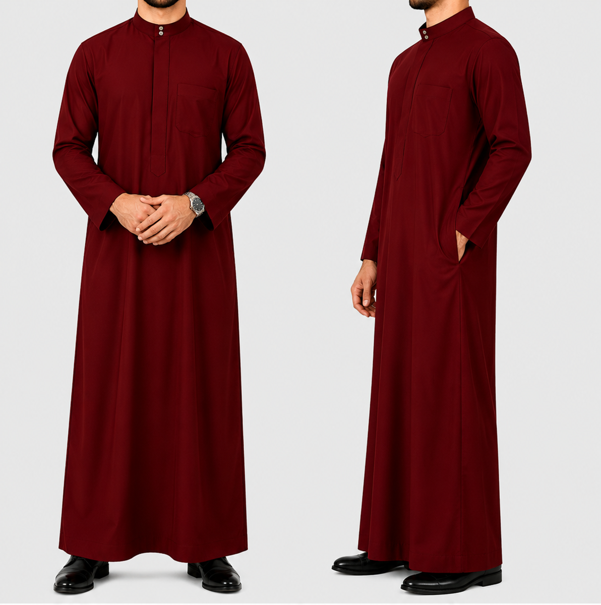Haramain  Jubah Al Haramain Kain Coat Tebal Exclusive  Clothing